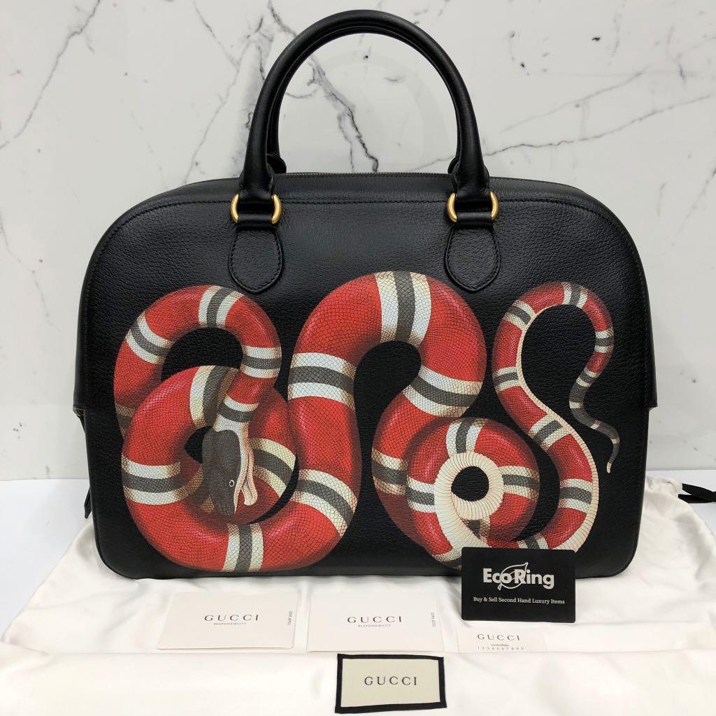 GUCCI KING SNAKE WALLET, Luxury, Bags & Wallets on Carousell