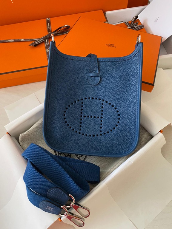 Hermes Mini Evelyne Deep Blue Carousell