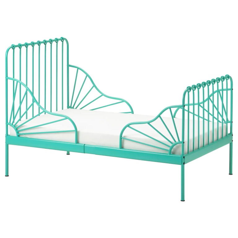 IKEA Extendable Kids Bed with mattress MINNEN, Babies & Kids, Baby