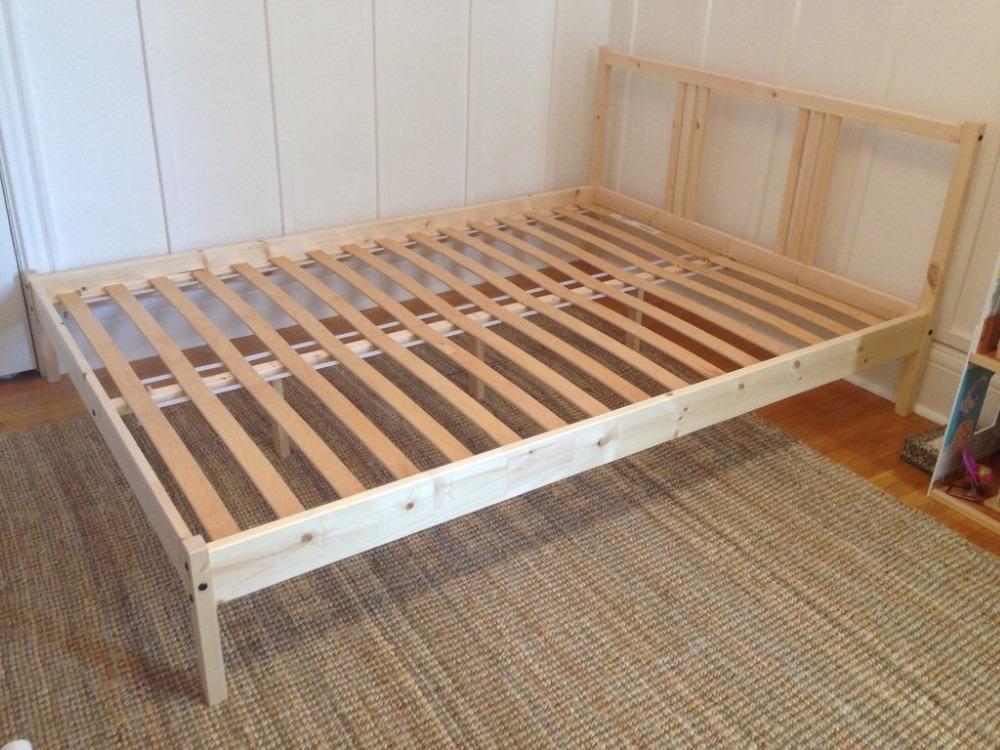 Ikea Fjellse Double Bed, Furniture & Home Living, Furniture, Bed Frames