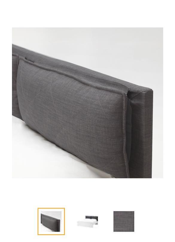 Ikea Headboard Cover With 2 Pillows, Malm Headboard Slipcover