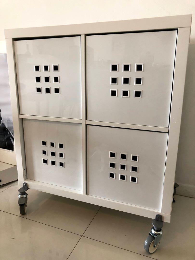 IKEA KALLAX Shelf (Assembled with Wheels), Furniture & Home Living