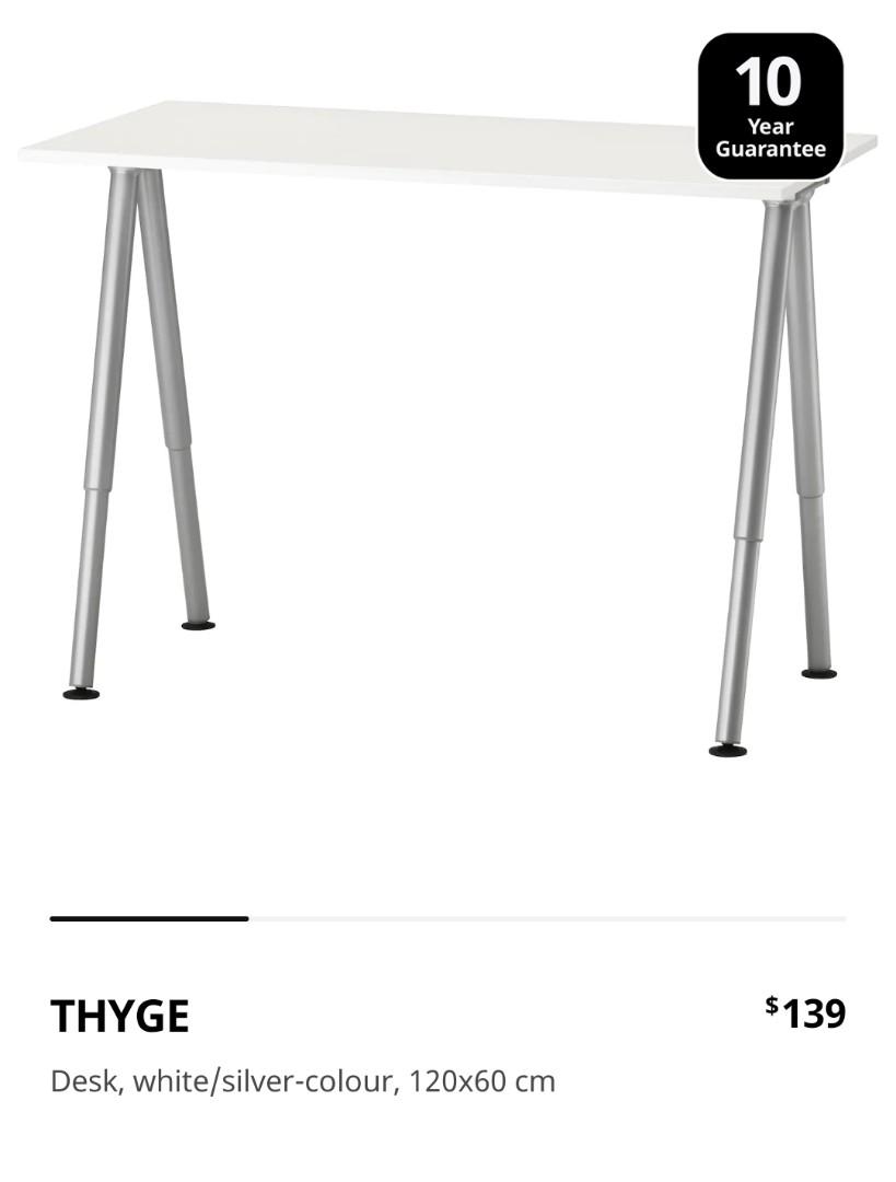 Ikea Study Table with Chair, Furniture & Home Living, Furniture, Tables