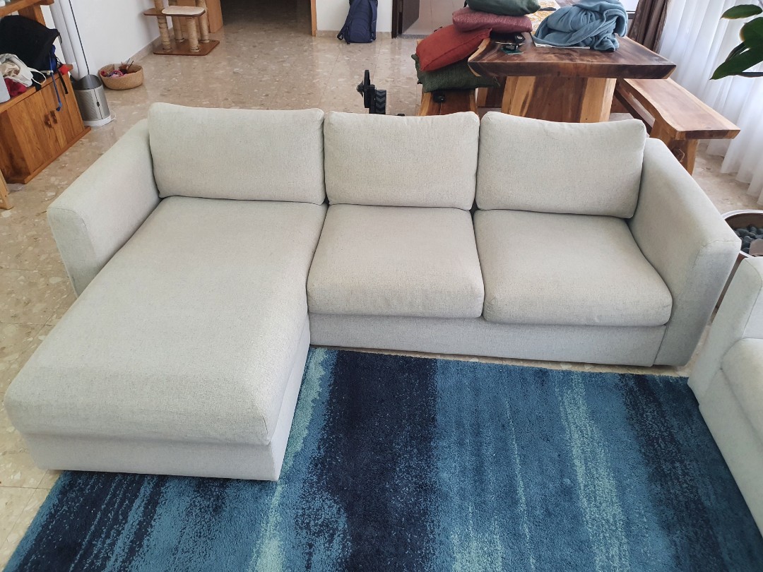 IKEA Vimle 3 Seater Sofa with chaise long, Furniture & Home Living