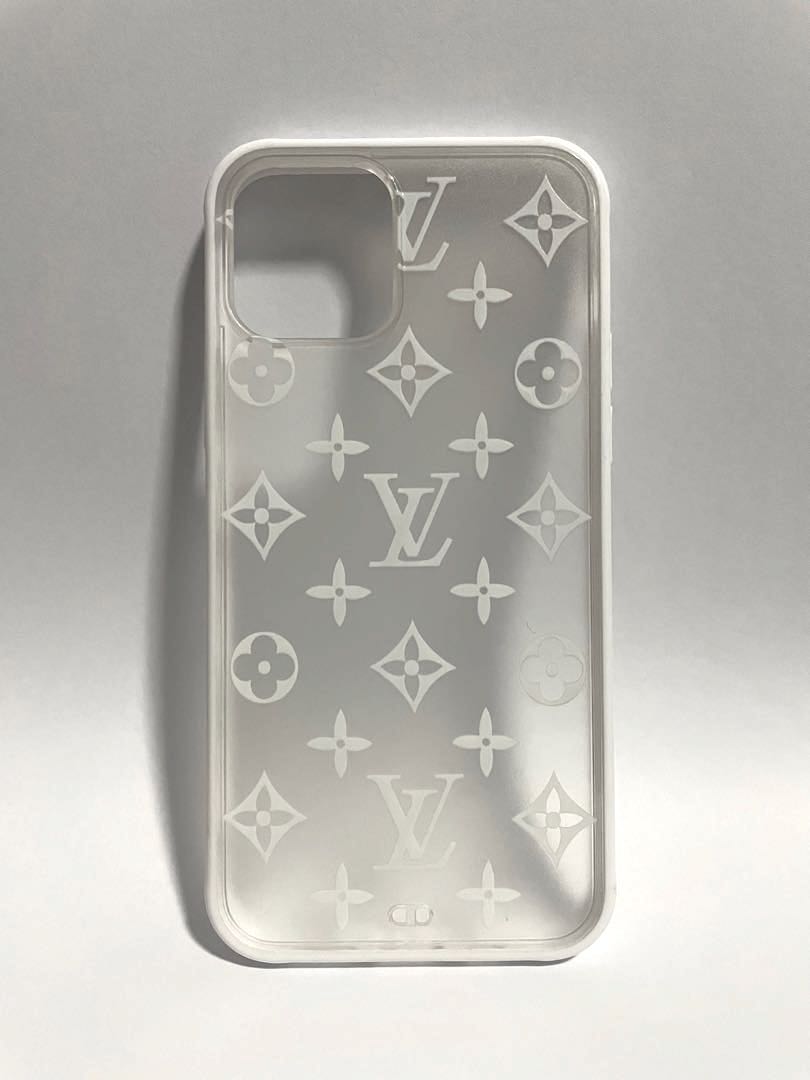IPhone 12 Louis Vuitton White clear Phone Case, Mobile Phones