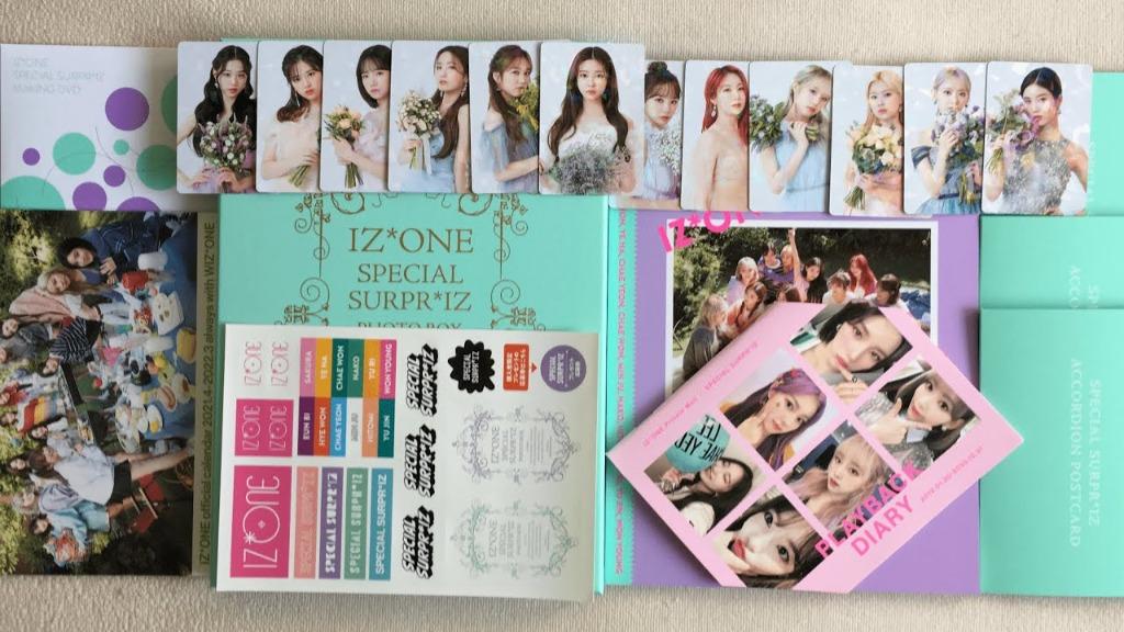 IZ*ONE Special Surpr*iz Photo Box IZONE Surpriz Calendar, Private Mail  Playback Diary, Making DVD, Photo Book