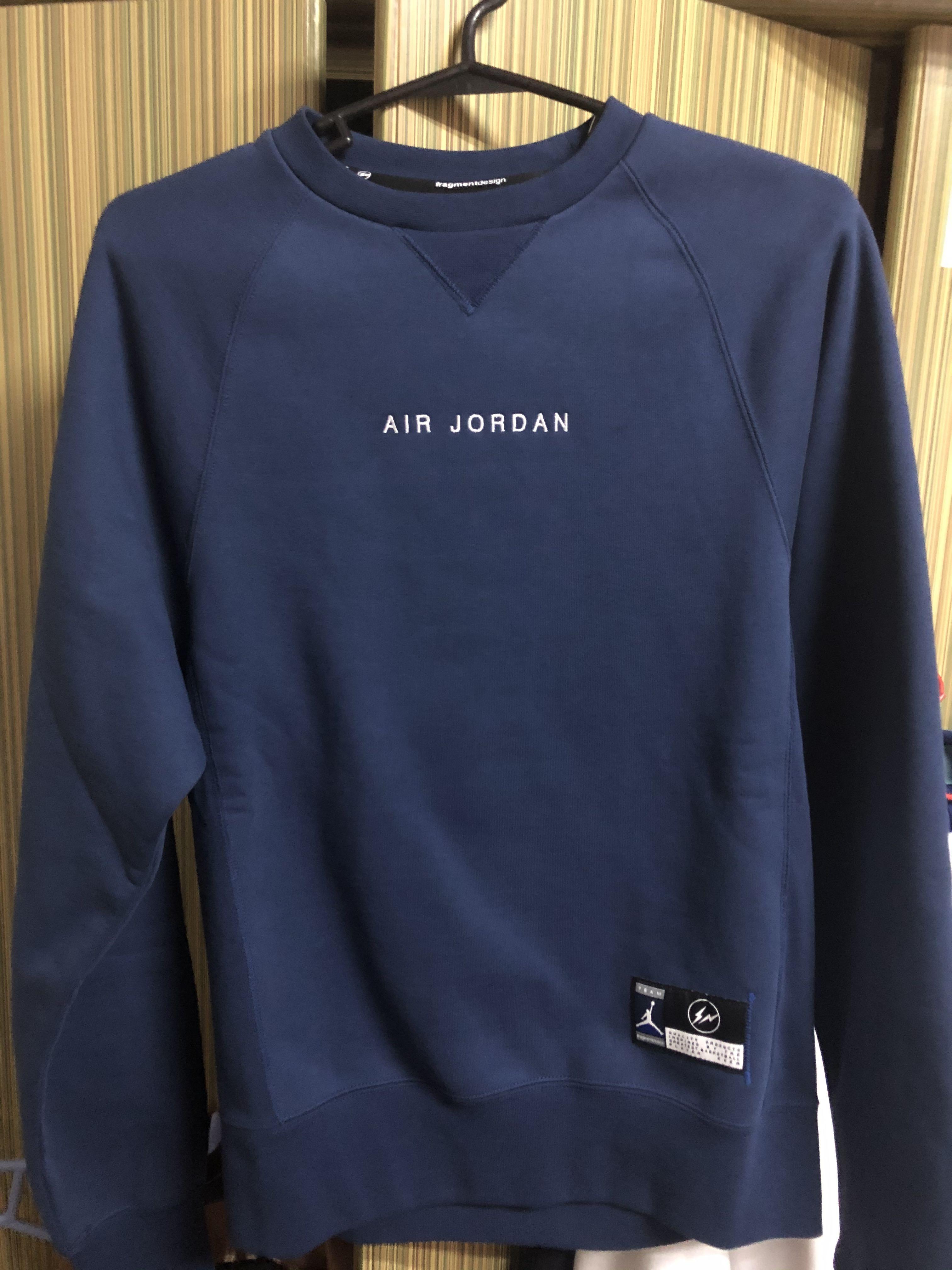 Jordan x Fragment Sweat Shirt Size XS Men s Fashion Coats
