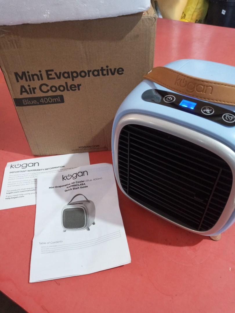 Kogan Mini Evaporative Air Cooler (Blue, 400ml), TV & Home Appliances