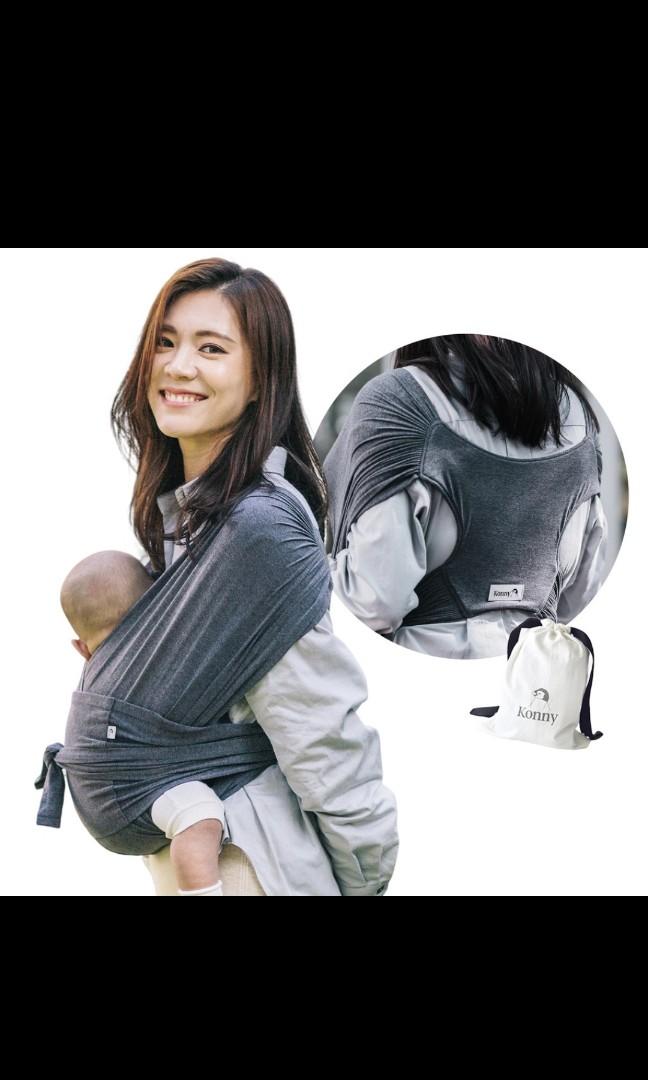 Konny Baby Carrier (Charcoal Size M), Babies & Kids, Going Out