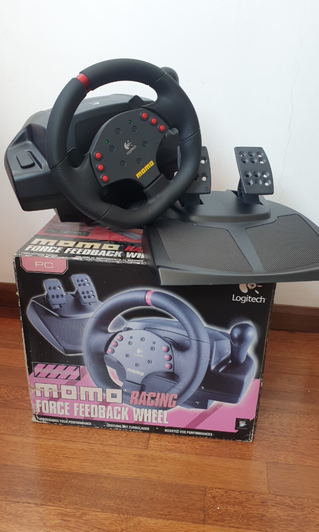 Logitech MOMO racing wheel, Video Gaming, Video Game Consoles, Xbox on
