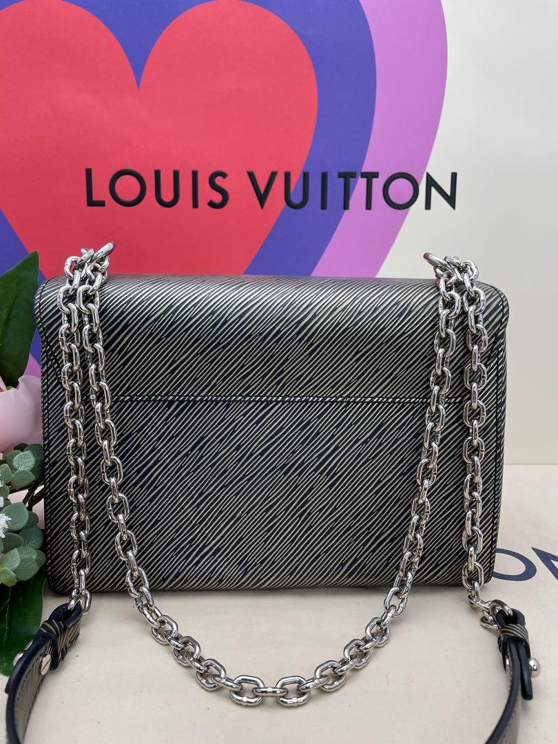 Louis Vuitton Platine Monogram Empreinte Vavin Chain Wallet Silver