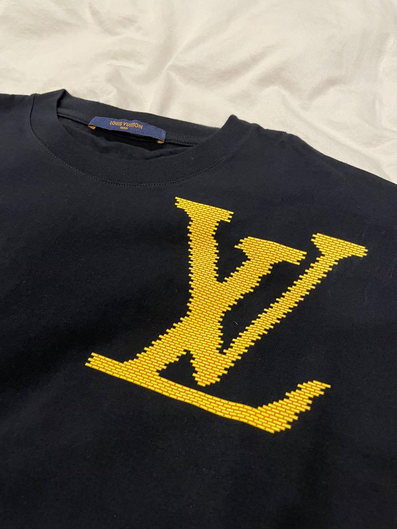 Cheap Yellow Louis Vuitton Logo T Shirt in 2023