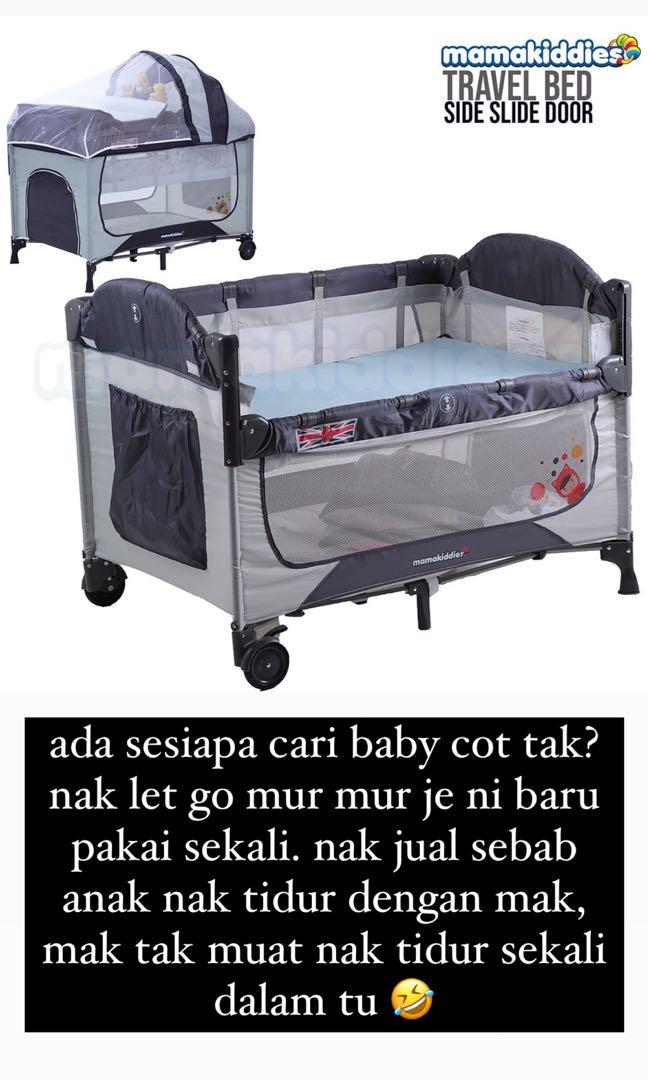 Mamakiddies Baby Cot Playpen Babies Kids Baby Nursery Kids Furniture Cots Cribs on Carousell
