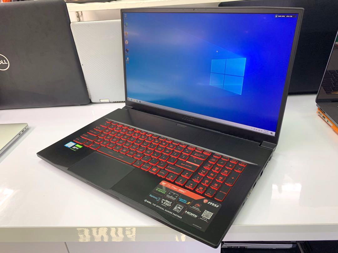 MSI GF75 Thin 9SC Intel Core i7 9750H CPU 2.6 GHz 12 Core 16 GB 500 GB SSD 17.3