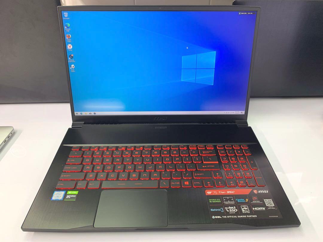 MSI GF75 Thin 9SC Intel Core i7 9750H CPU 2.6 GHz 12 Core 16 GB 500 GB SSD 17.3