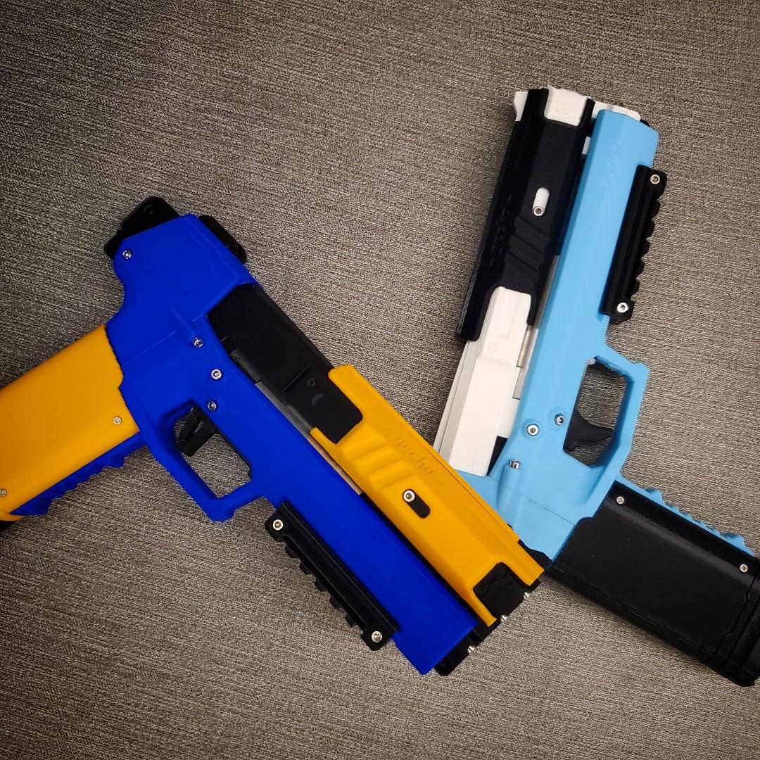 Nerf Gecko Blaster (Lizzie cyberpunk2077), Hobbies & Toys, Toys & Games