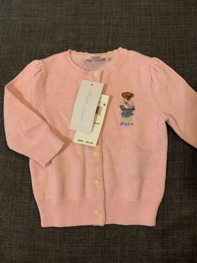 New Ralph Lauren Polo Bear Cardigan 9 