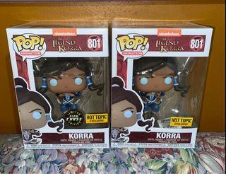 Nickelodeon’s The Legend of Korra Funko Pop Vinyl Hot Topic and Chase Stickered Set