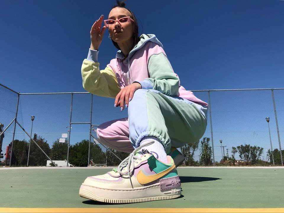Nike pastel colourblock hoodie online