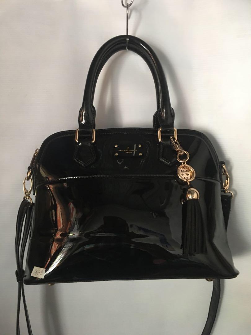Patent Leather Crossbody Bag PAULS BOUTIQUE Black In Patent 59 OFF