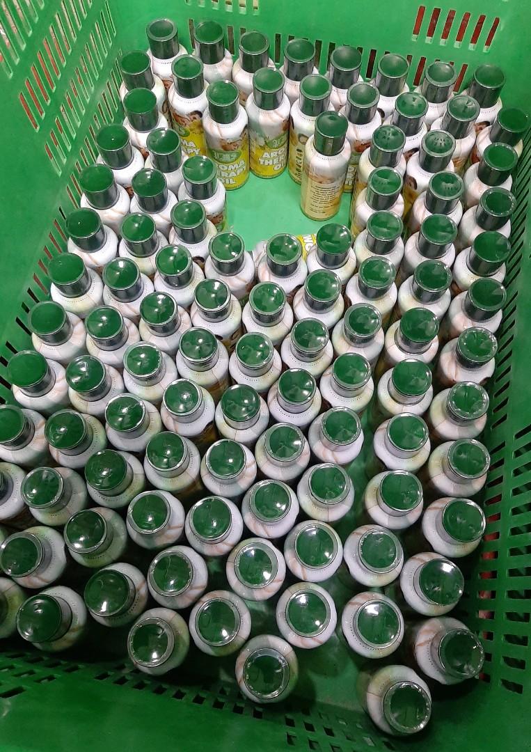 PMS Aroma therapy oil (Category: Body Care) located in Manila. Submitted by daxeillage_forces (Listing ID 1081548398, Image 3). Description: massage oil with peppermint scent 100pcs available.