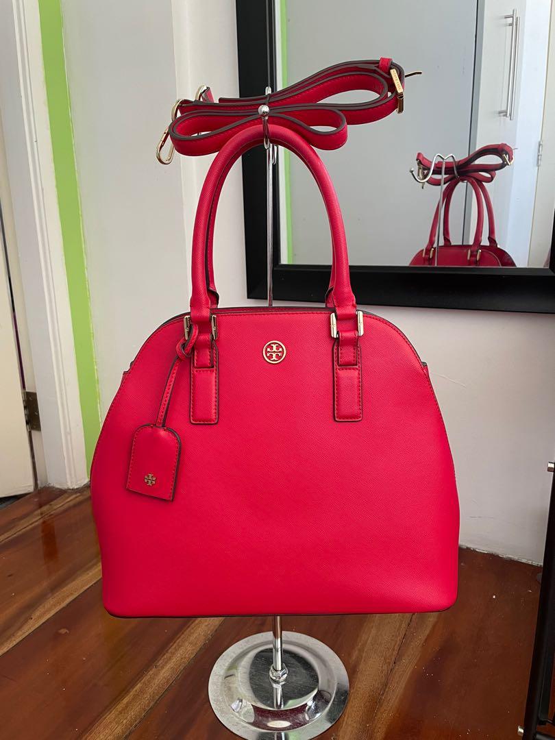 PRE-OWNED AUTHENTIC TORY BURCH ROBINSON DOME SATCHEL, Luxury, Bags &  Wallets on Carousell
