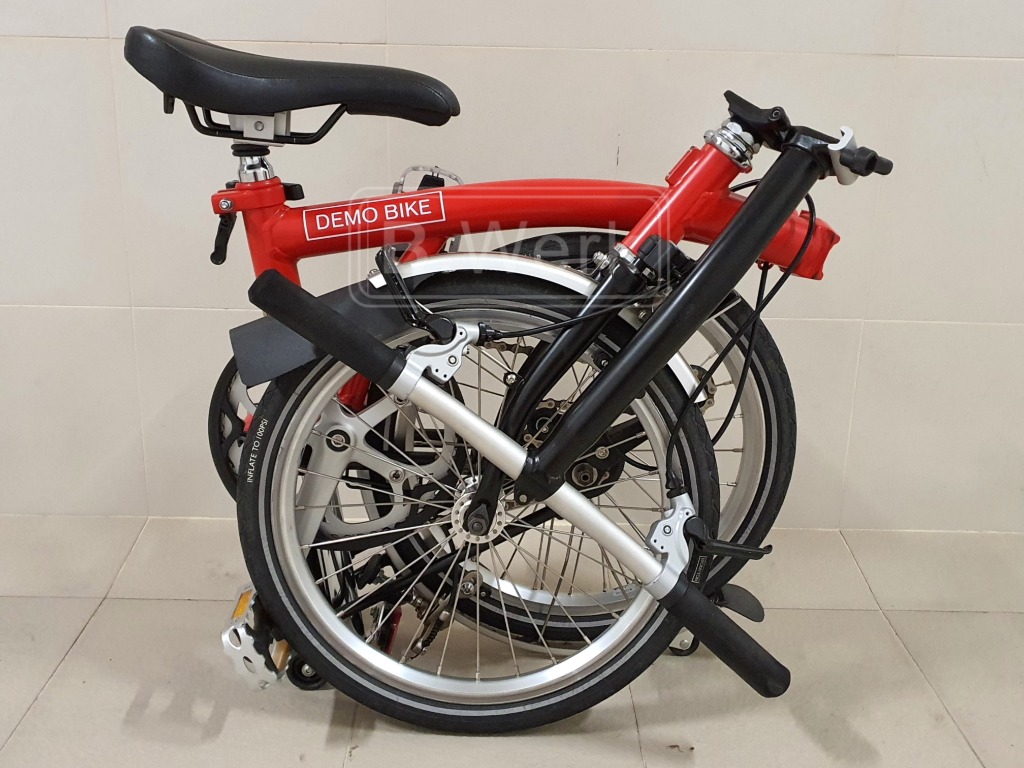 READY STOCK Brompton S1L RED BLACK Good as new Pre Owned