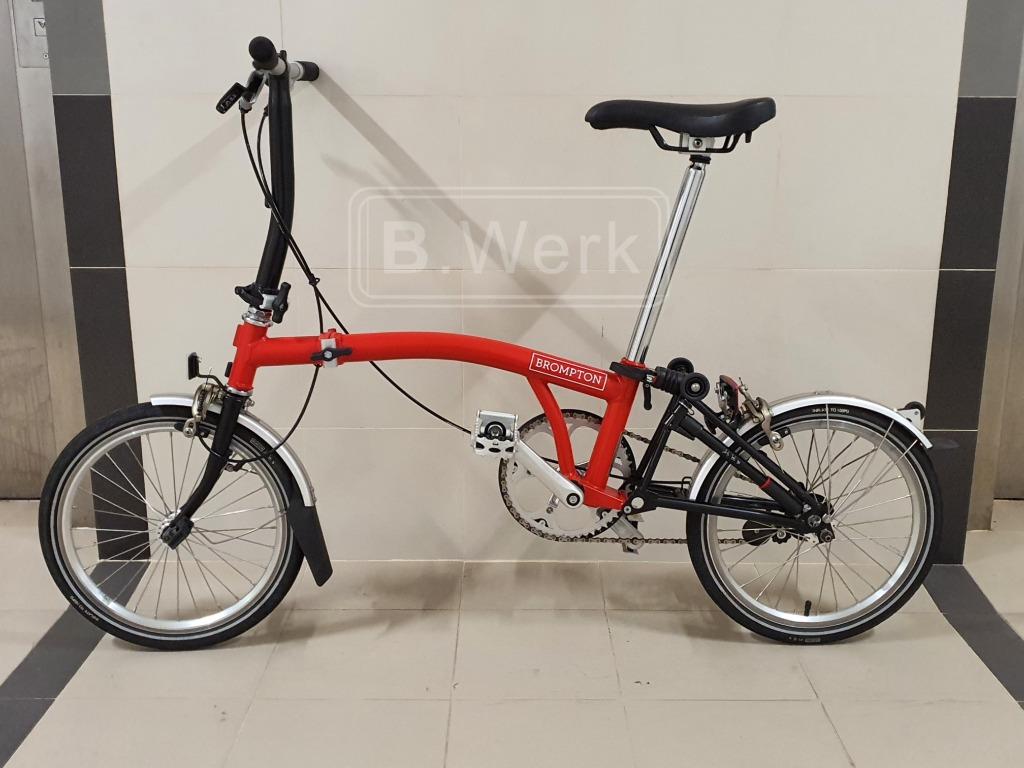 READY STOCK Brompton S1L RED BLACK Good as new Pre Owned Shop demo 2017 can convert to S2L S3L S6L