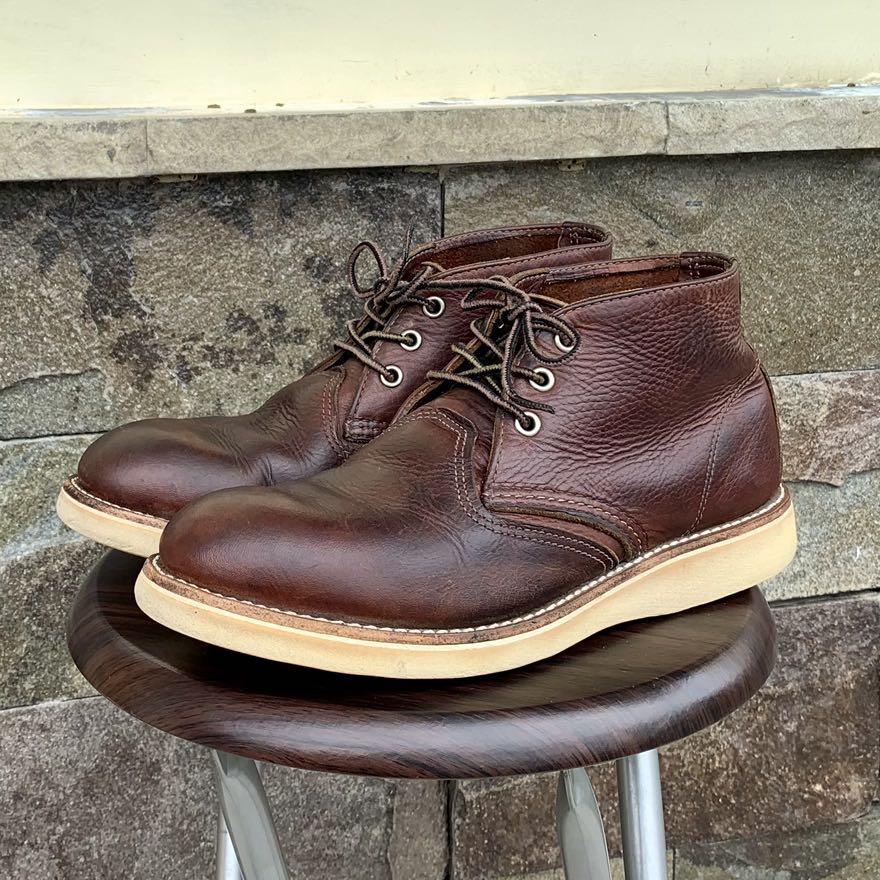 red wing work chukka black