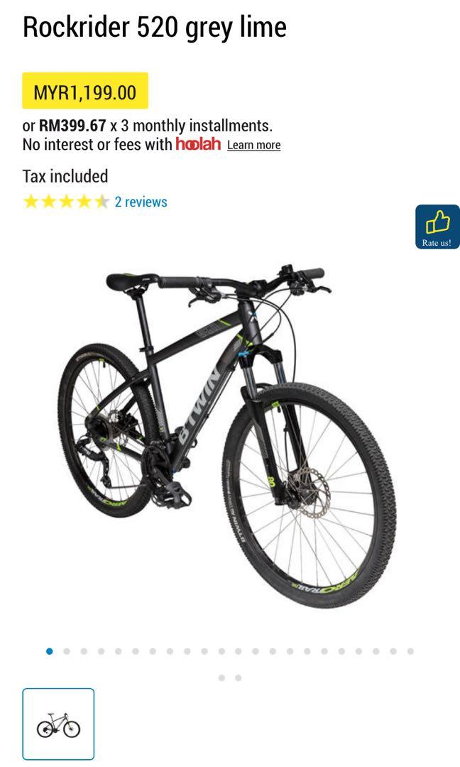 Rockrider 520 grey sale lime