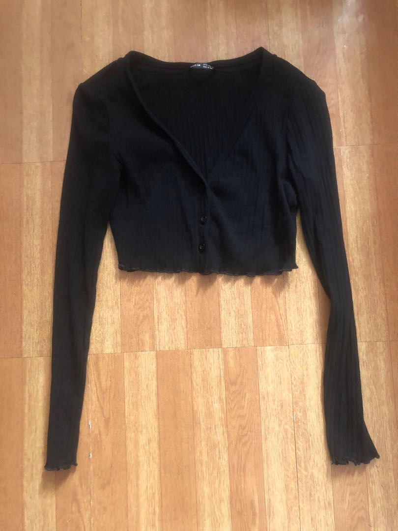 shein cardigan crop