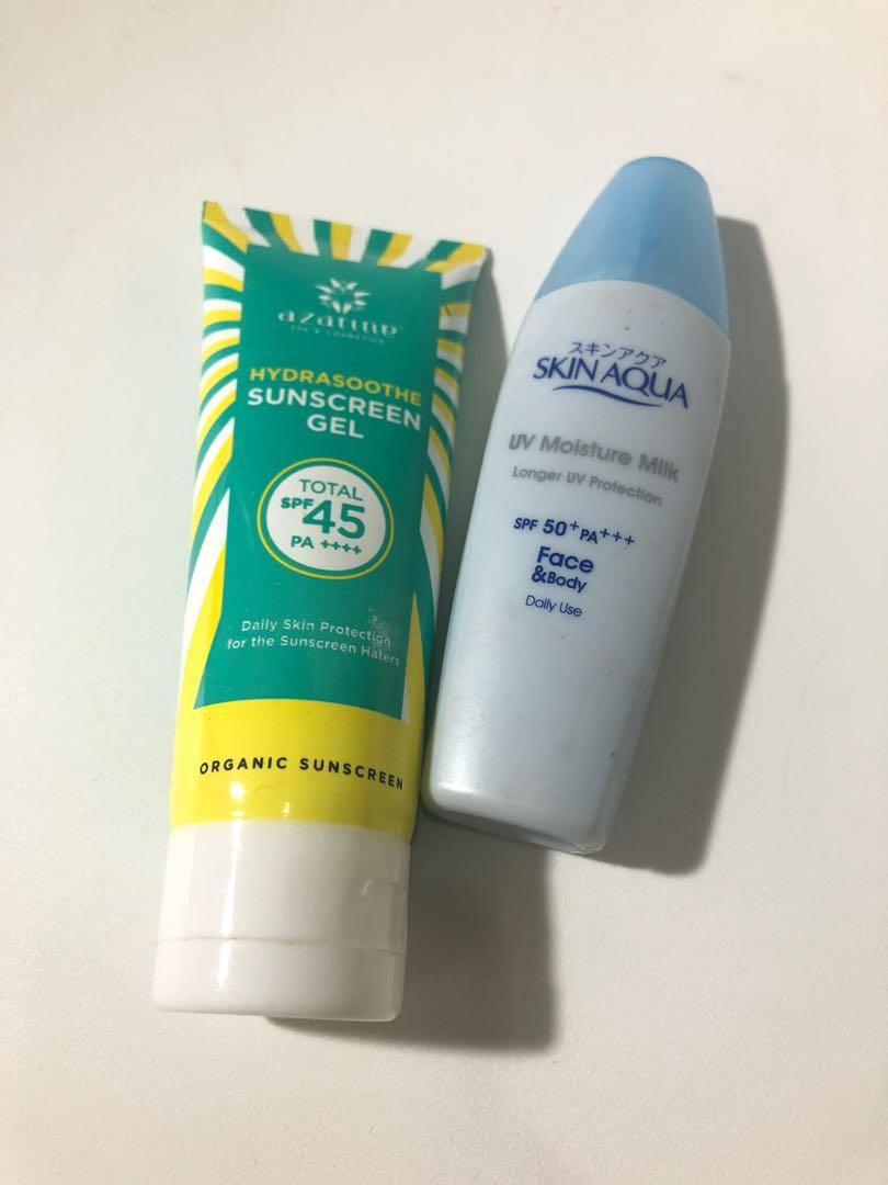 Sunscreen Azarine Cocok Untuk Kulit Kombinasi : Battle Sunscreen Untuk