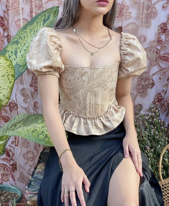 Vintage Corset Aesthetic, Women's Fashion, Tops, Others Tops on Carousell