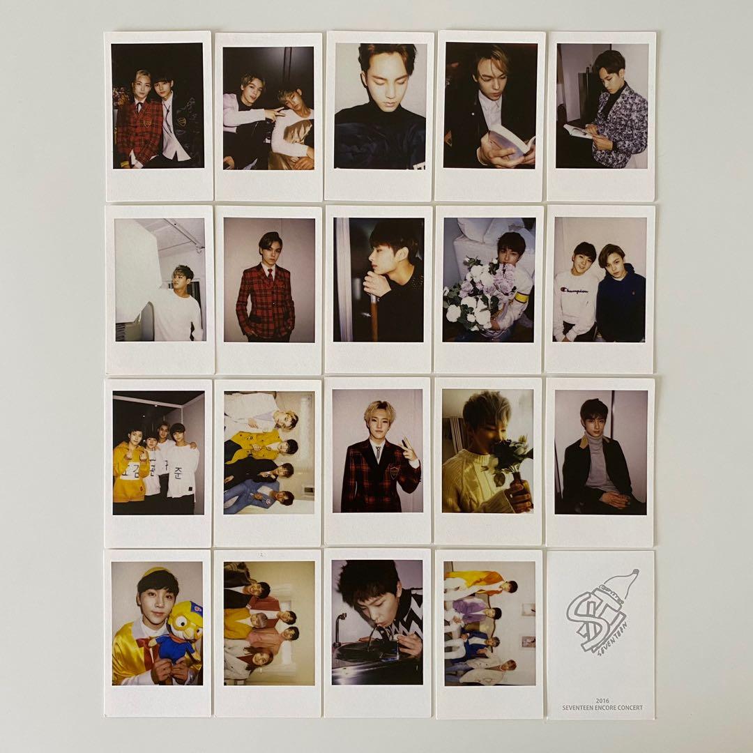 2016 SEVENTEEN SVT ENCORE CONCERT PHOTO CARD SET D (OFFICIAL  