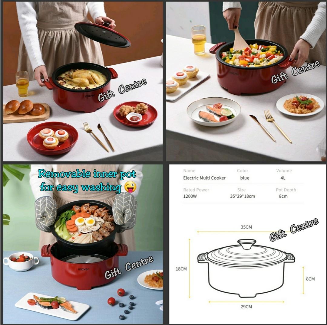 4L Mayer Electric MultiFunctional Cooker / Hot Pot Suitable for