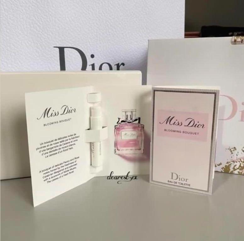 5.5 Sale!♥️ Miss Dior Blooming Bouquet EDT Sample (1ml), Beauty  Personal  Care, Fragrance  Deodorants on Carousell
