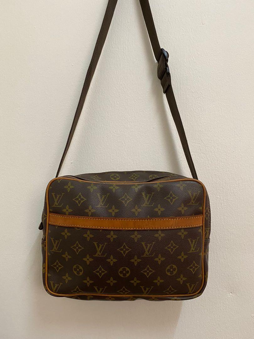 Louis Vuitton Blue Denim Monogram And Vachetta Trim Camera Bag