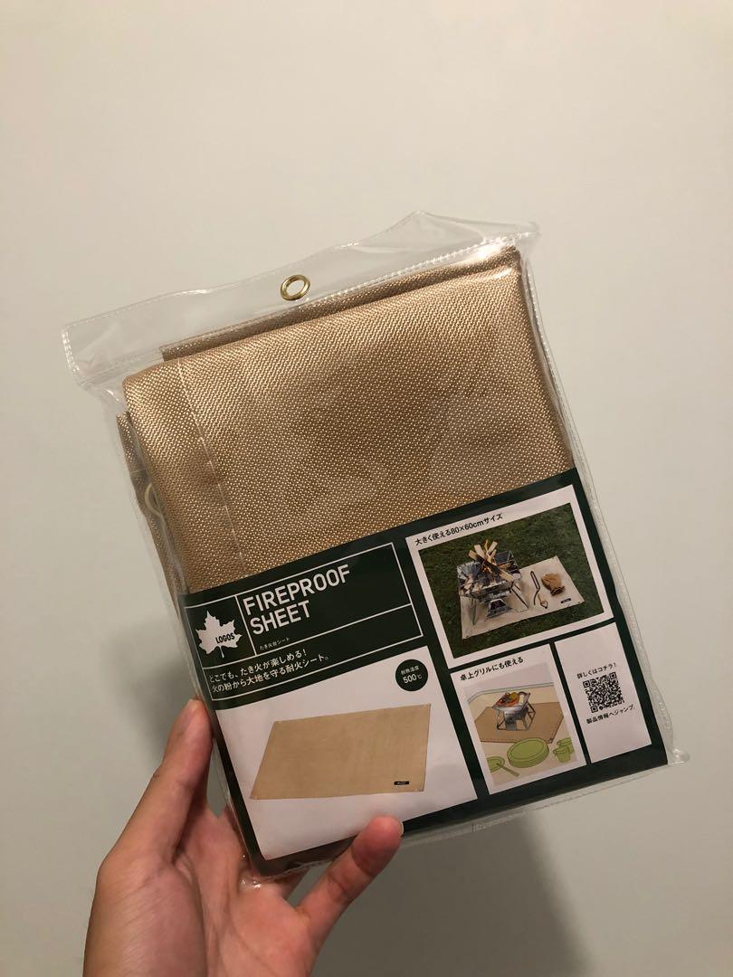 現貨 Logos Fireproof Sheet 防火氈防火墊露營用品 旅行 旅行必需品 戶外 露營 Carousell