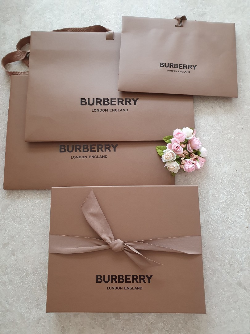 Authentic BURBERRY Box and Paper bags