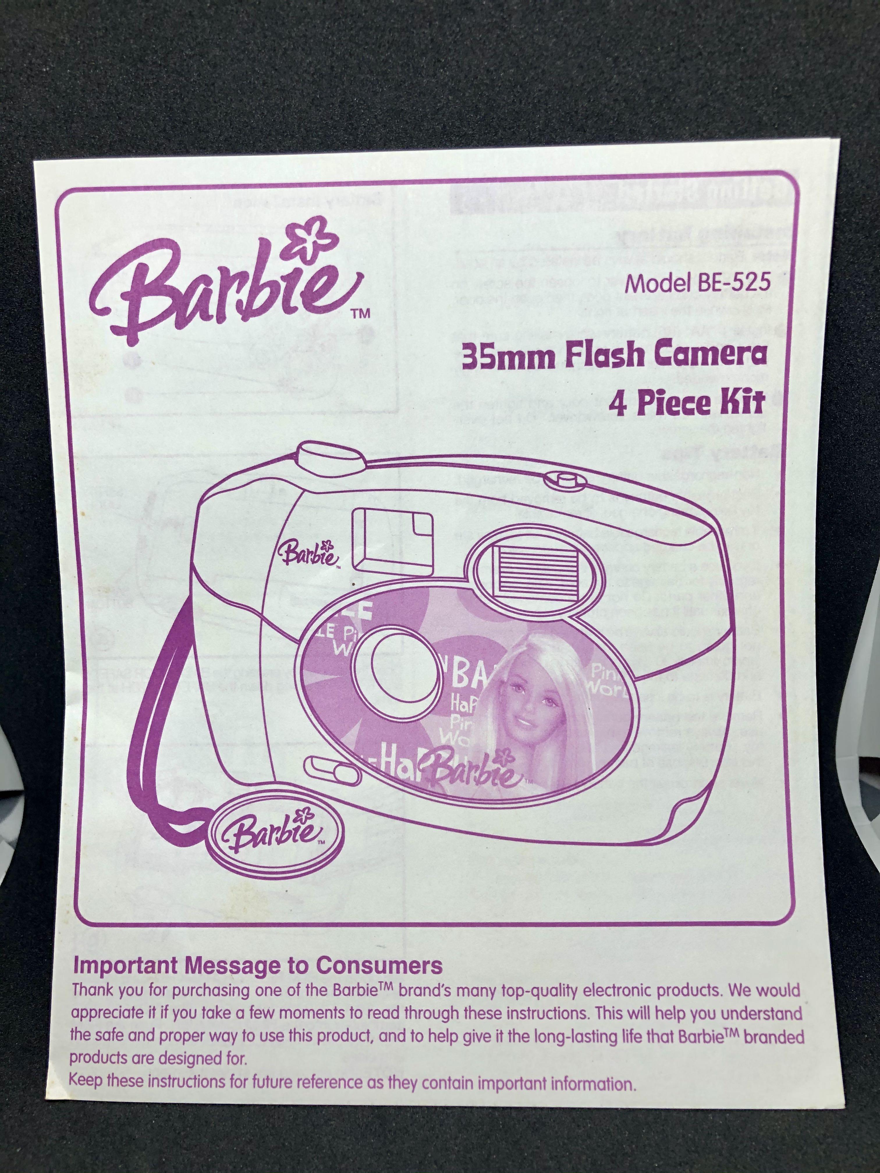 Barbie film camera, Photography, Cameras on Carousell
