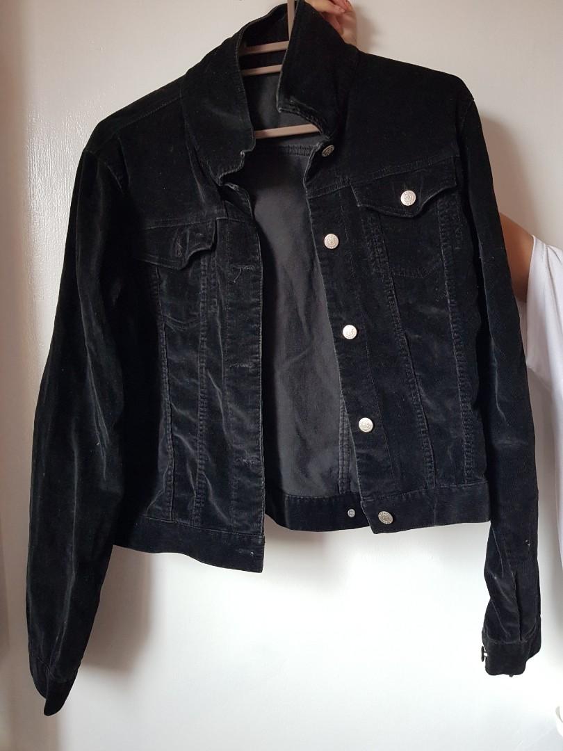 black velvet cropped jacket