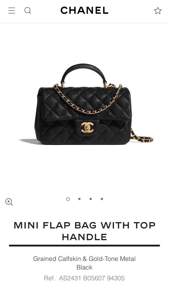 Chanel Mini Flap Bag With Top Handle, Luxury, Bags & Wallets on