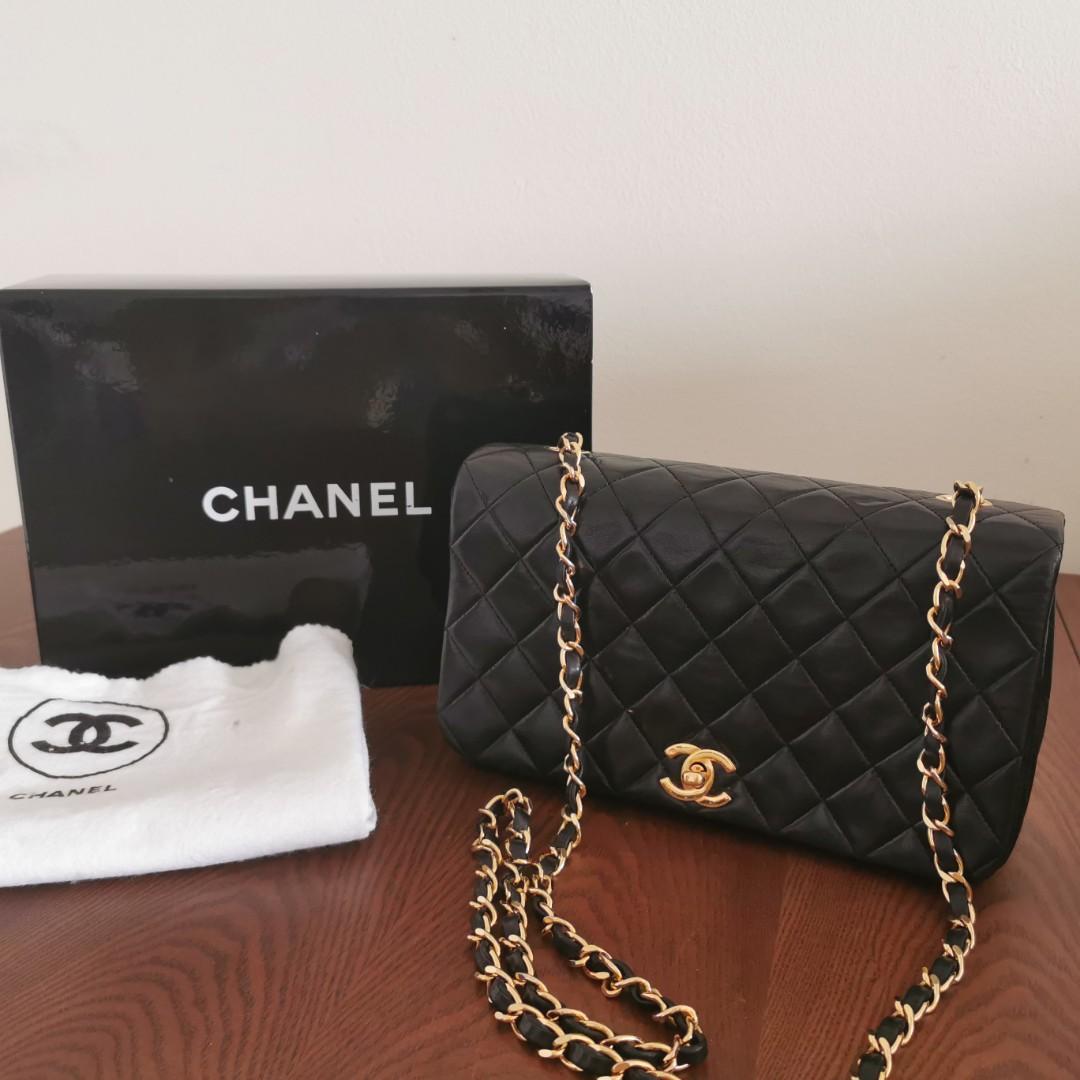 vintage chanel full flap bolsa