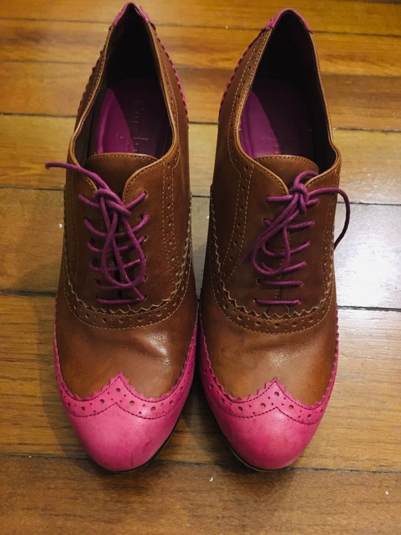Cole Haan Nike Air Lucinda Leather Oxford Heels Women s