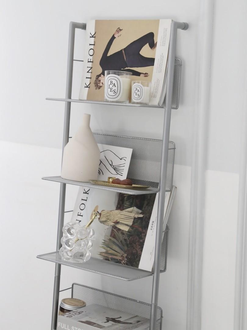 [Instock] Display Ladder Metal Rack 6 Tier Shelf, Furniture & Home ...
