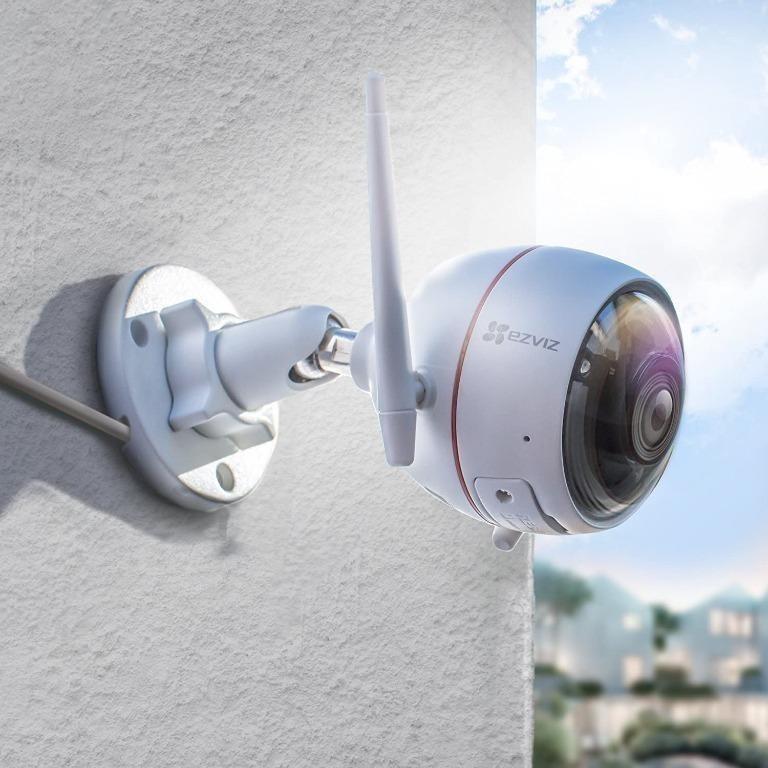 Ezviz Cs Cv310 A0 1b2wfr Outdoor Smart Wifi Camera Integrated Siren And Strobe Light Works With Ezviz Alarm Systems Display Set 70 Furniture Home Living Security Locks Security Systems Cctv Cameras On