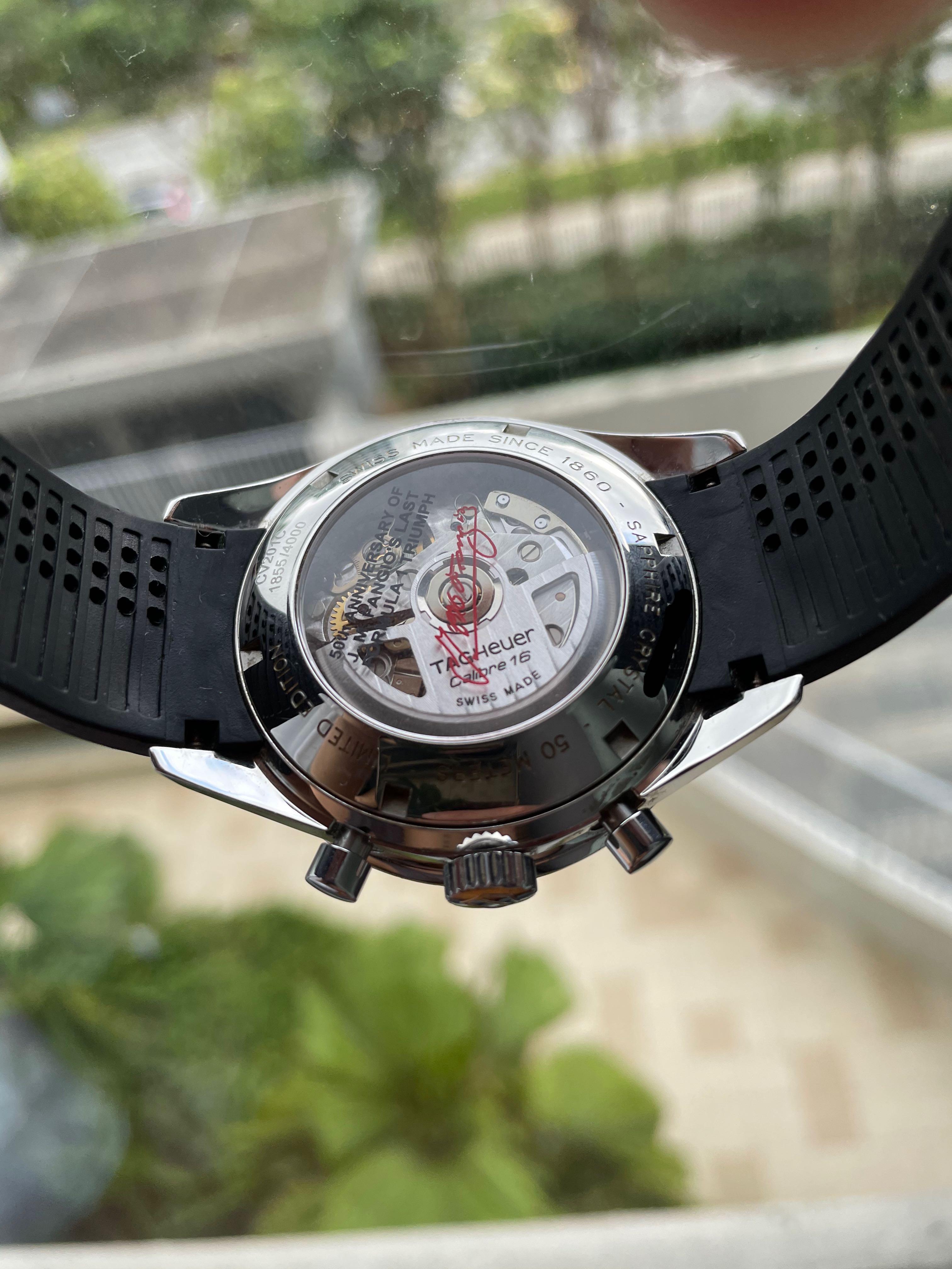 Tag heuer carrera calibre 16 juan manuel best sale fangio special edition