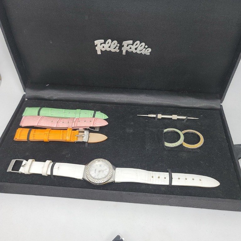 Folli Follie Watch with Interchangeable straps and bezel Women s