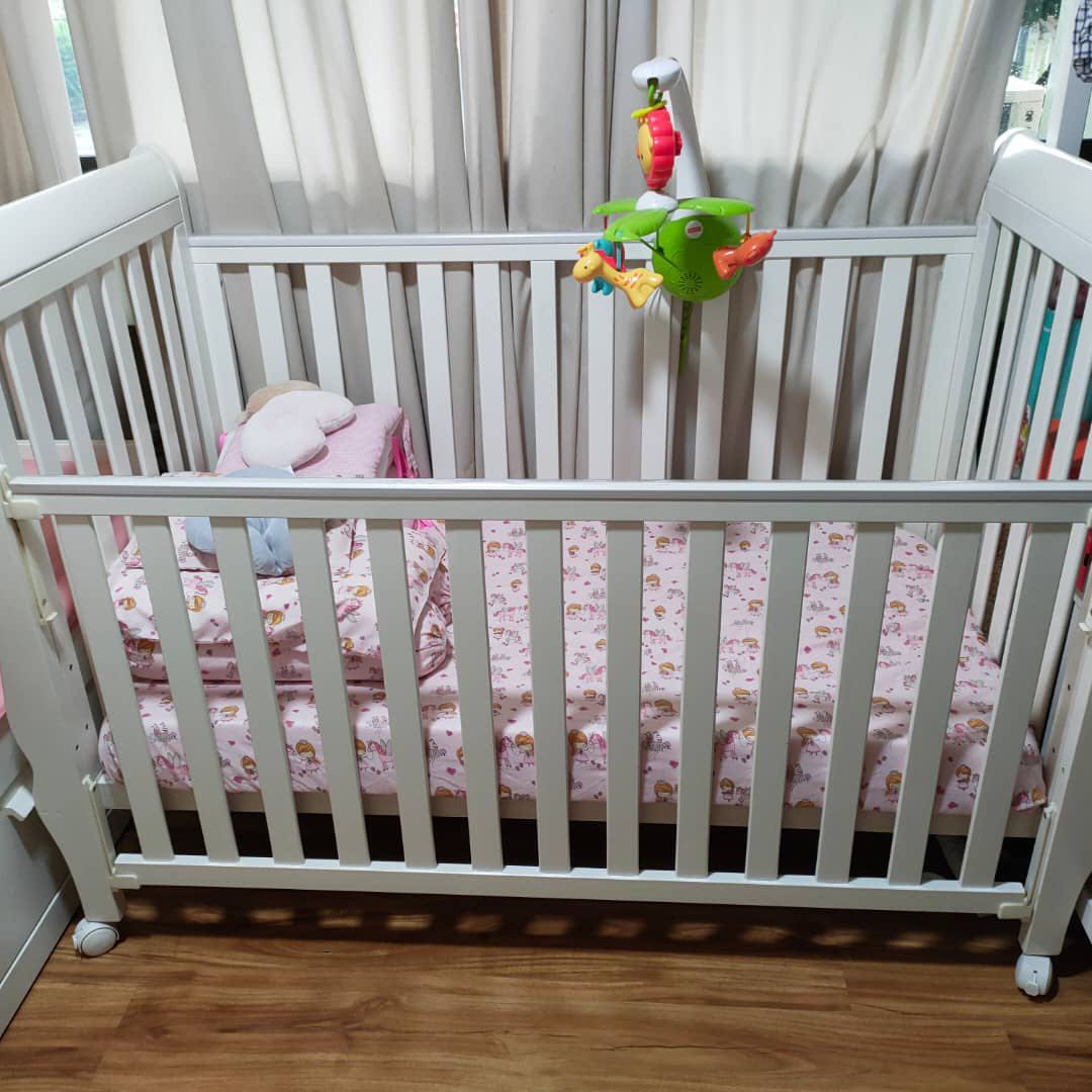 Free baby cot mattress, Babies & Kids, Baby Nursery & Kids Furniture