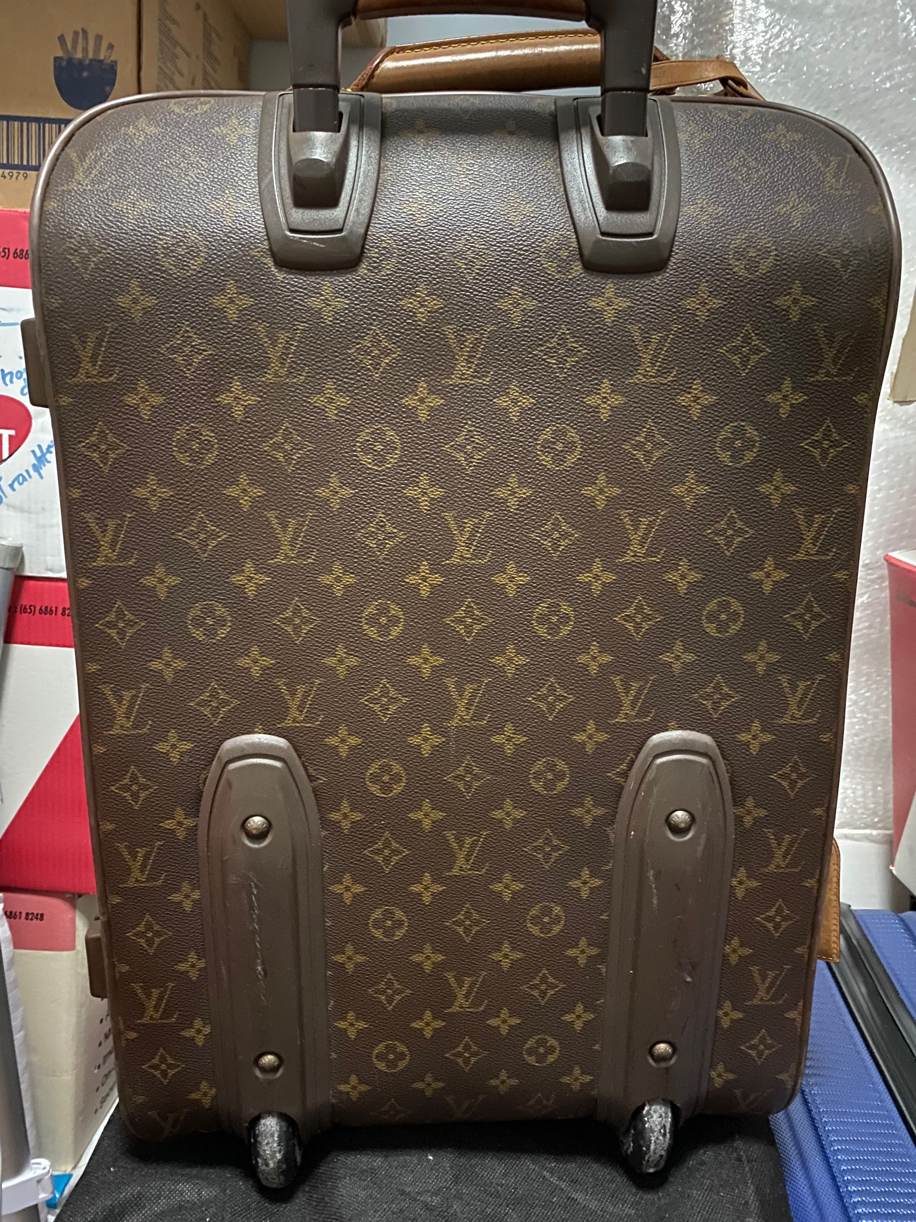Lightly used> Louis Vuitton Horizon 55 Monogram Eclipse cabin size Luggage,  Hobbies & Toys, Travel, Luggage on Carousell